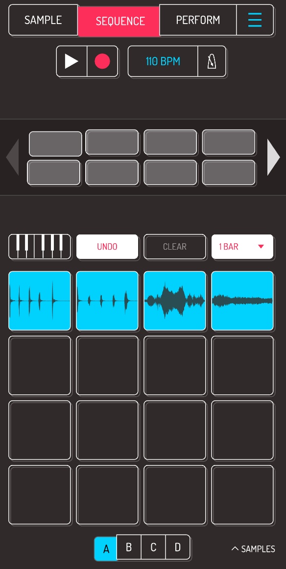 Zakładka Sequence w Koala Sampler